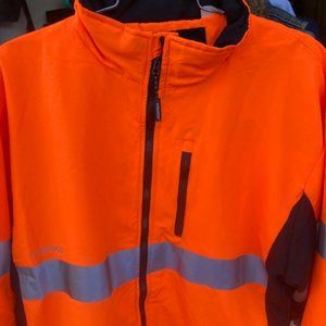 New, ML Kishigo Orange safety Jacket, reflective stripes. Class 3, ANSI 107, XL
